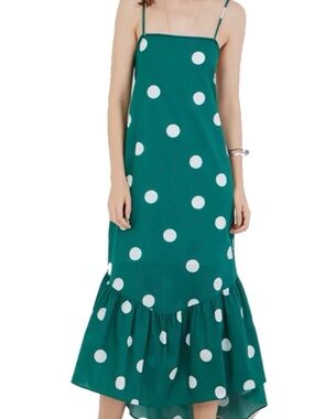 Brazilian Brand Polka Dot Midi Dress